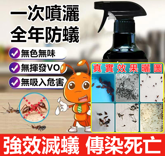 家裡發現一只螞蟻，墻角已經成千上萬了，趕緊用這款「螞蟻一噴淨」！