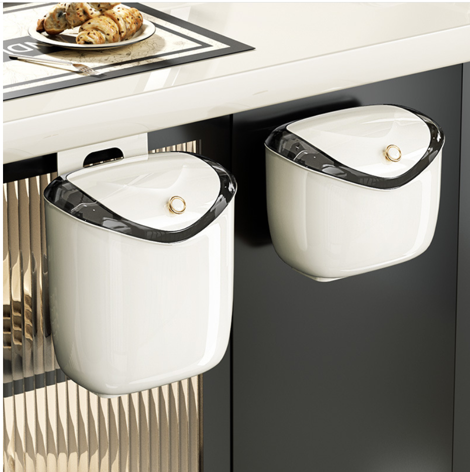 懸挂厨餘垃圾桶帶蓋厠所免打孔 懸挂厨餘垃圾桶帶蓋厠所免打孔